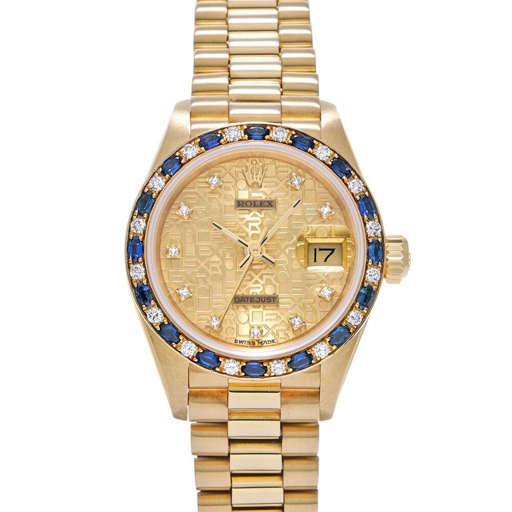 ROLEX Datejust Diamond/Sapphire Bezel 69198SA L series (manufactured around ...